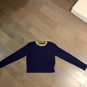 FILA cropped top navy blue